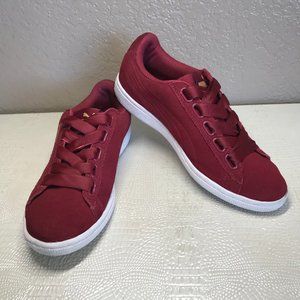 Puma Vikky Womens Burgundy Suede  Sneakers 6.5